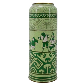 French Light Green Cloisonne Vase