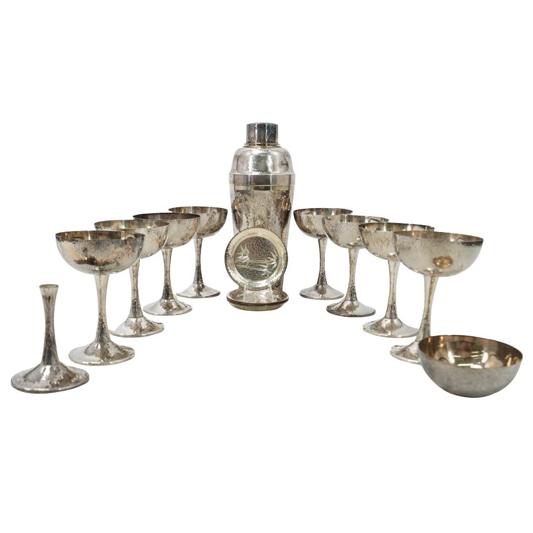 (19 pcs) Okubo Brothers Japanese Sterling Martini Set (1 of 15)