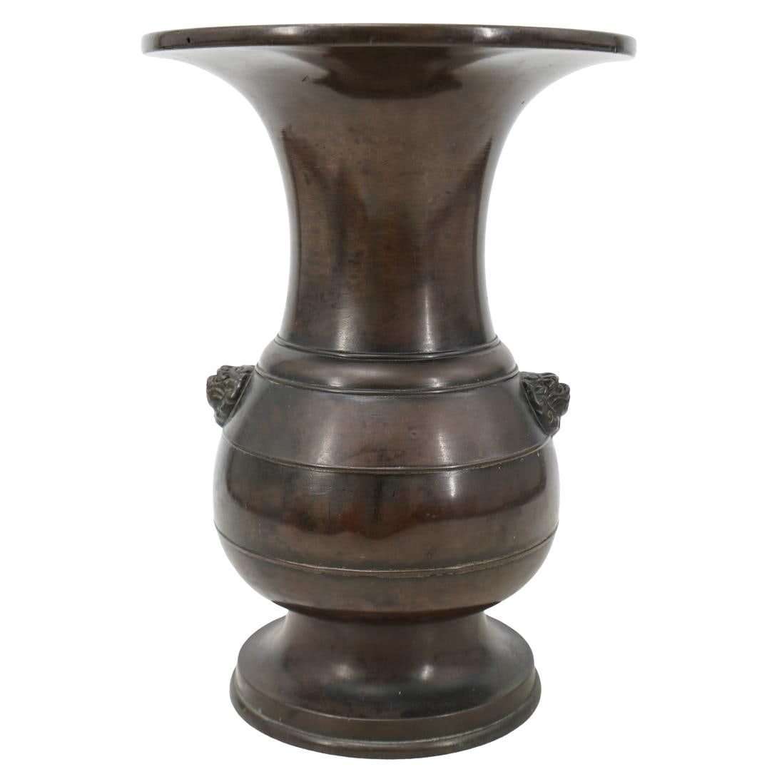 Chinese Bronze Gu Form Vase (1 of 5)