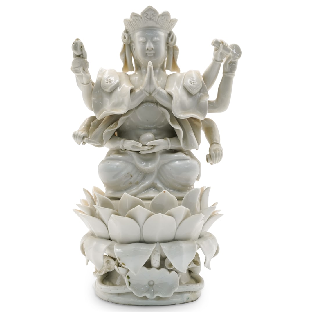 Chinese Qing Dehua Blanc De Chine Porcelain Guan Yin (1 of 7)