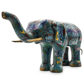 19th Cent. Cloisonne Elephant