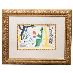 Pablo Picasso (Spanish, 1881-1973) Colored Lithograph