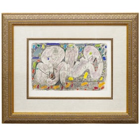 Pablo Picasso (Spanish, 1881-1973) Colored Signed Lithograph