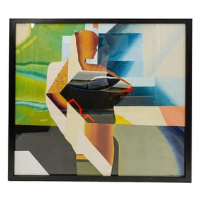 Genevieve Hugon (French, 1945) Cast Paper Lithograph