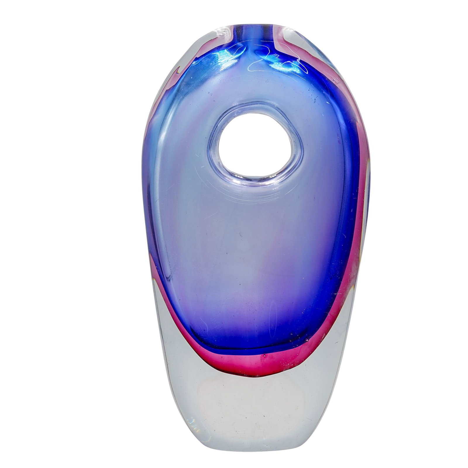 Attributed to Flavio Poli Sommerso Murano Glass Vase (1 of 5)