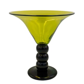 Steven Correia Art Glass Pedestal Vase