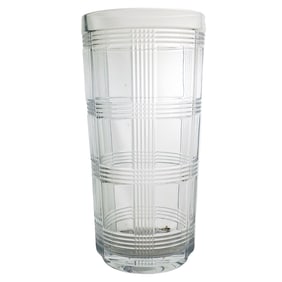 Ralph Lauren Crystal "Glen Plaid" Vase