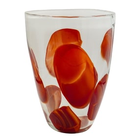 Large Art Glass Vase