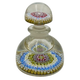 Whitefriars Millefiori Glass Inkwell Paperweight