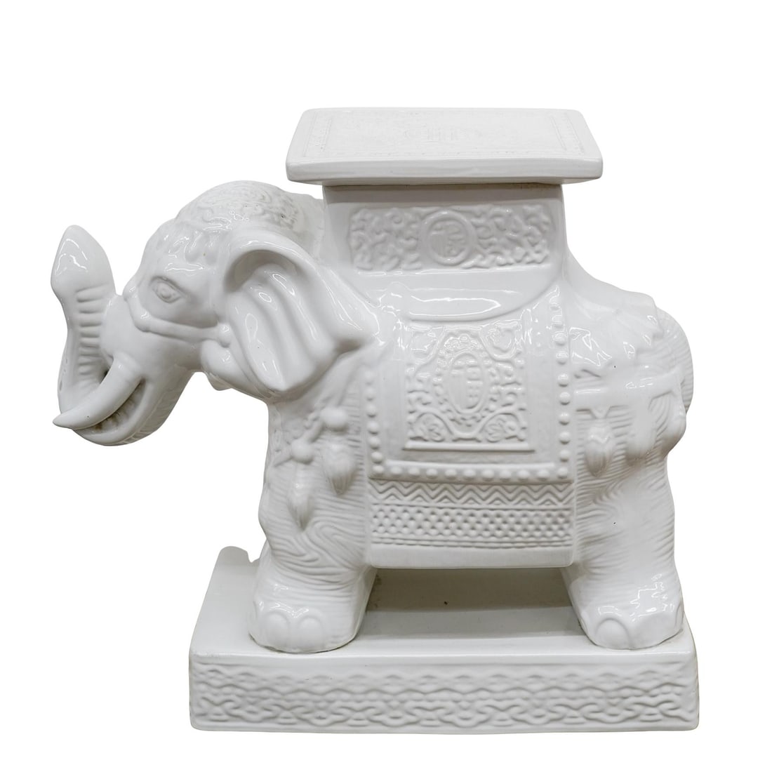 Chinese Ceramic Elephant Garden Stool (1 of 5)