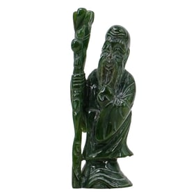 Chinese Carved Jade Shou Lao Figurine