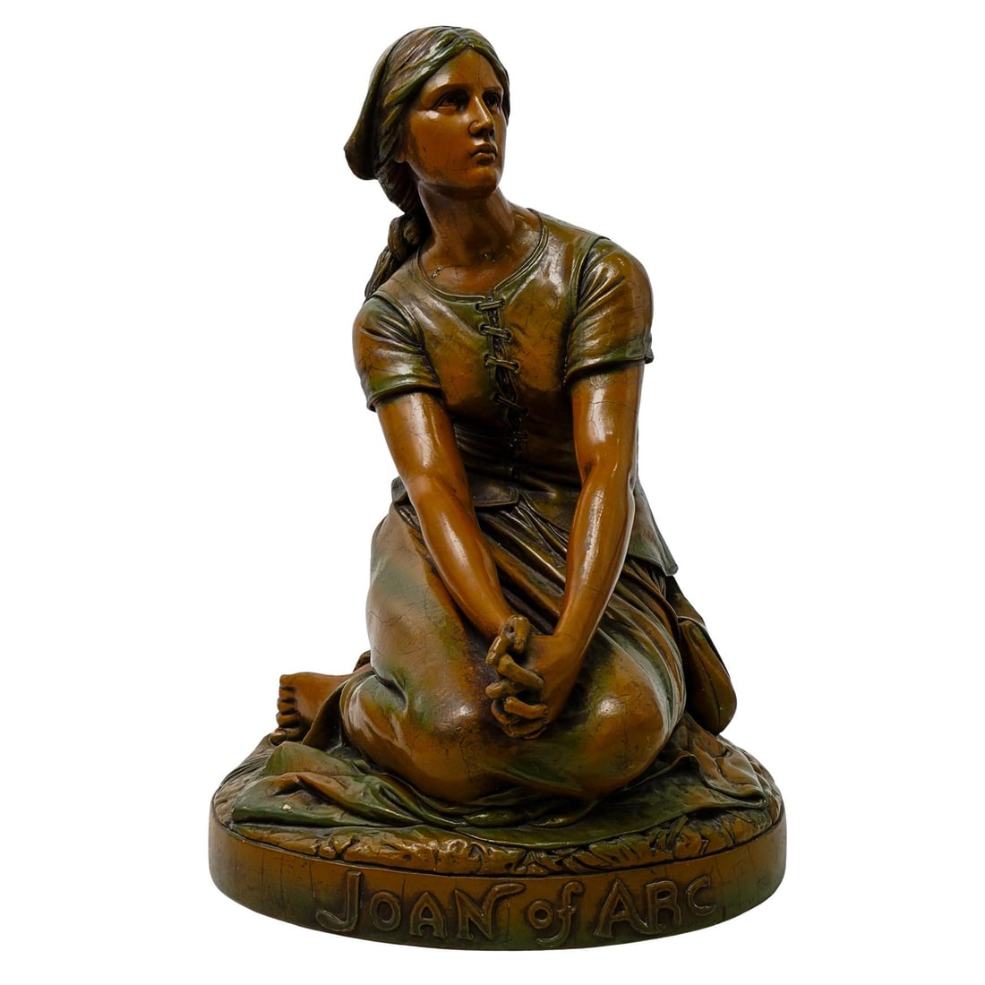 After Henri Chapu (French, 1833) 'Joan Of Arc' Porcelain (1 of 8)