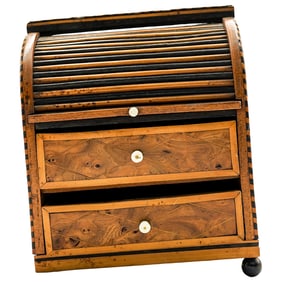 Signed Salesman Sample Roll Top Desk