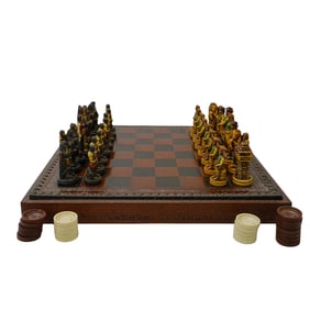 Nigri Italian Chess Set with Hand-Carved Pieces