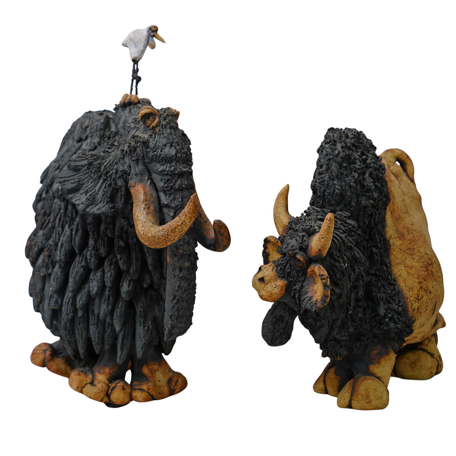 (2pc) Todd Warner Ceramic Sculptures (1 of 7)