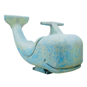 Vintage Cast Aluminum Whale Teeter-Totter