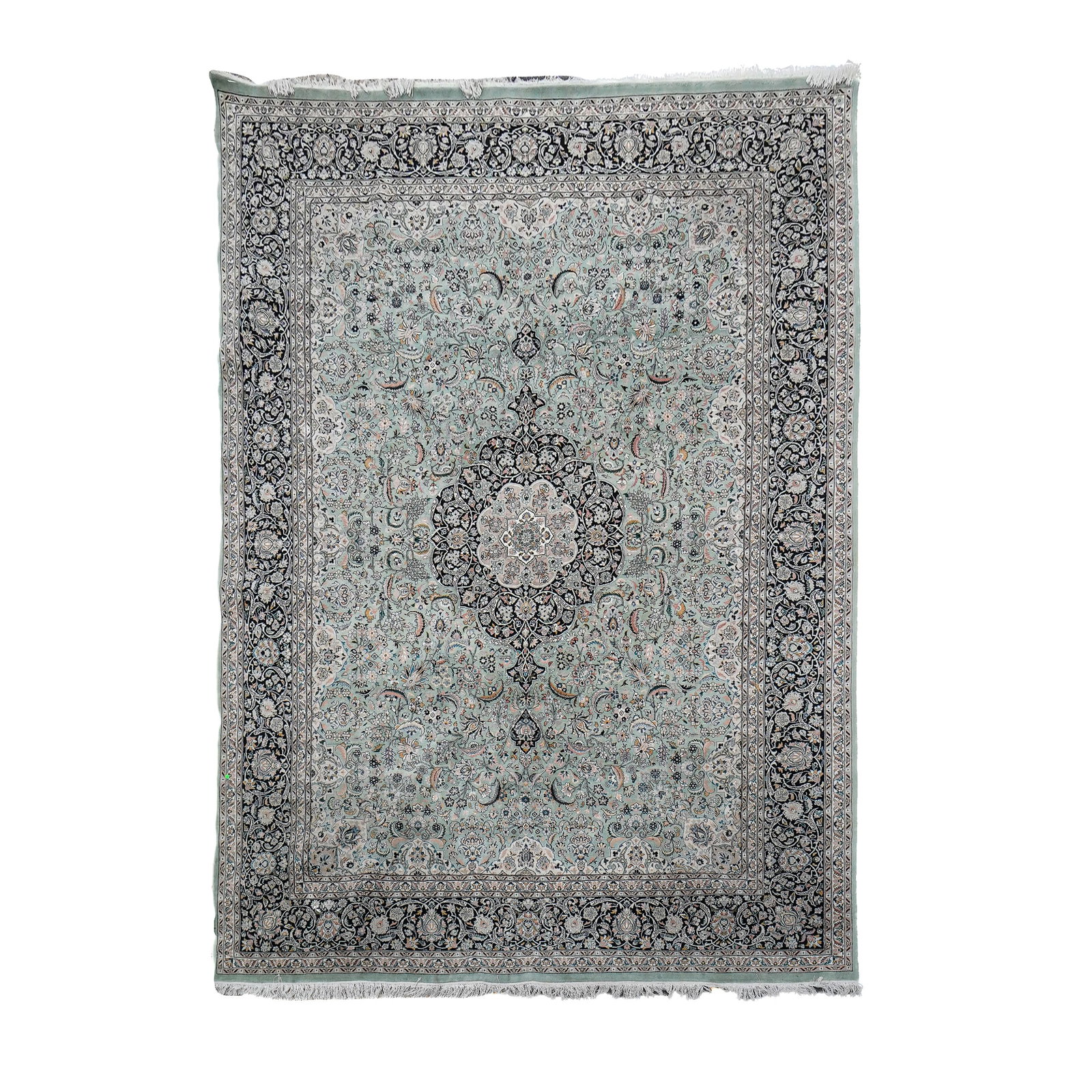 Large Pakistani Hand Knotted Wool Area Rug (1 of 6)