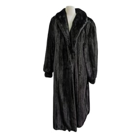 Vintage "The Fur Vault" Black Fur Coat