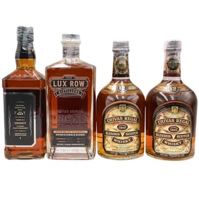 (4 Pc) Assorted Whiskey Liquor Bottles