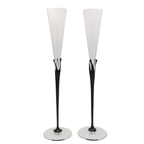 Pair of Rosenthal Crystal Flutes w/ Boxes