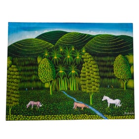 Henri Robert Bresil, (Haitian 1952-1999) Painting