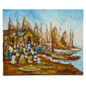 Frank H. Shapleigh (American, 1842-1906) Church Watercolor Painting