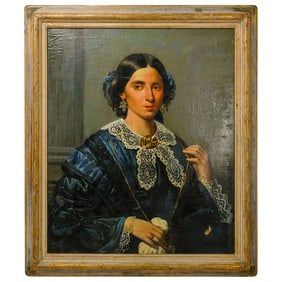 Attrib. Franz Eybl (Austrian, 1806-1880) Austrian School Oil On Canvas