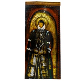 Hector Ernandez (Venezuelan, 1958) 'Santa Teresa' Mixed Media Painting