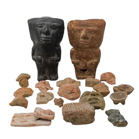 (19 Pc) Pre Columbian Clay Artifacts