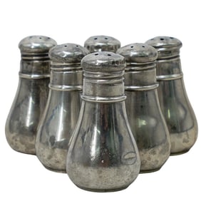 (6 pcs) Webster (American, 1894-1981) Sterling Salt Shakers