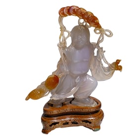 Chinese Carved Agate Figurine
