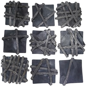Tom Joyce (American b. 1956) Nine Part Wall Piece (1993)