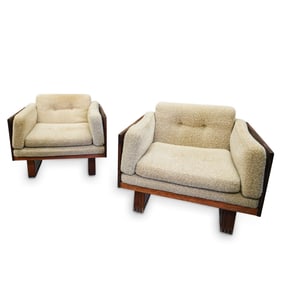 Pair of Poul Cadovius Wood Arm Chairs