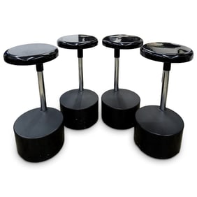 (4 pcs) Velca Milano Acrylic and Chrome Barstools