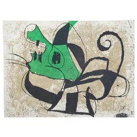 Joan Miro (France, 1893-1983) 'La Commedia dell arte VIII' Etching