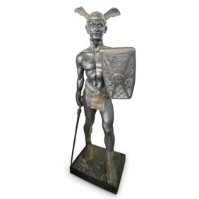 Life-Sized Bronze Warrior