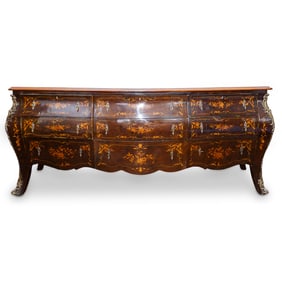 Italian Marquetry and Bronze Commode