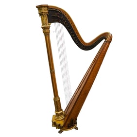 Antique Raffael Wooden Harp
