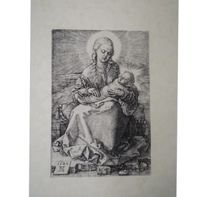 Albrecht Durer "Madonna with The Swaddled Infant" Engraving