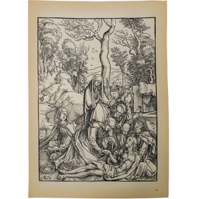Albrecht Durer "The Lamentation" Woodcut