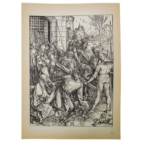 Albrecht Durer "The Bearing of the Cross" Woodcut
