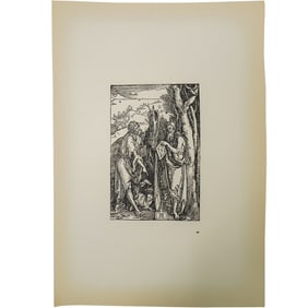 Albrecht Durer "Saint John the Baptist & Saint Onuphrius in the Wilderness" Woodcut