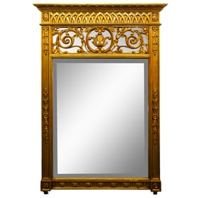 Antique Carved Gilt Wood Mirror