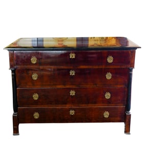 19th Cent. French Wood Chest Of Drawers