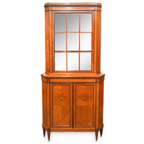 Antique American Corner Cupboard