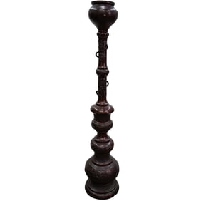 Japanese Meiji Bronze Floor Lamp