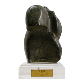 Ruth Maltz Modernist Marble Sculpture of a Monk