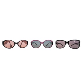 (3 Pcs) Ferragamo & Balenciaga Sunglass Frames Collection