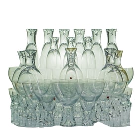 (55 pcs) Iittala Findland "Tapio" Glass Drinkware