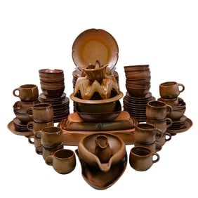 (93pcs) Frankoma "Plainsman" Stoneware Service Set